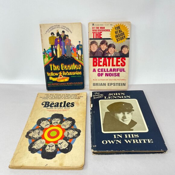 The Beatles Book Lot of 4 Yellow Submarine Cellarful Noise John Lennon Own Write - Picture 2 of 16